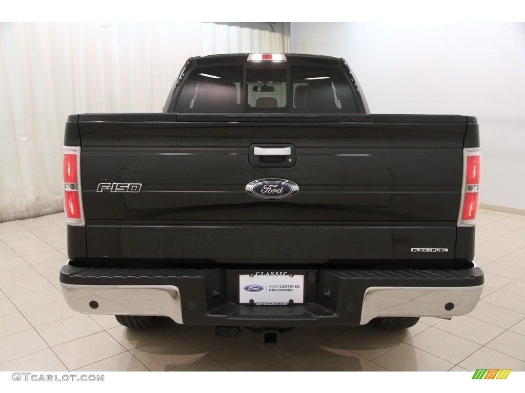 2014 F150 XLT SuperCab 4x4 - Tuxedo Black / Steel Grey photo #13