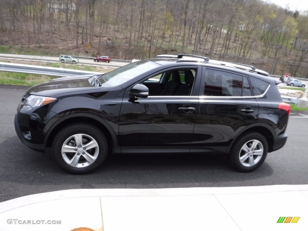 2014 RAV4 XLE AWD - Black / Black photo #7