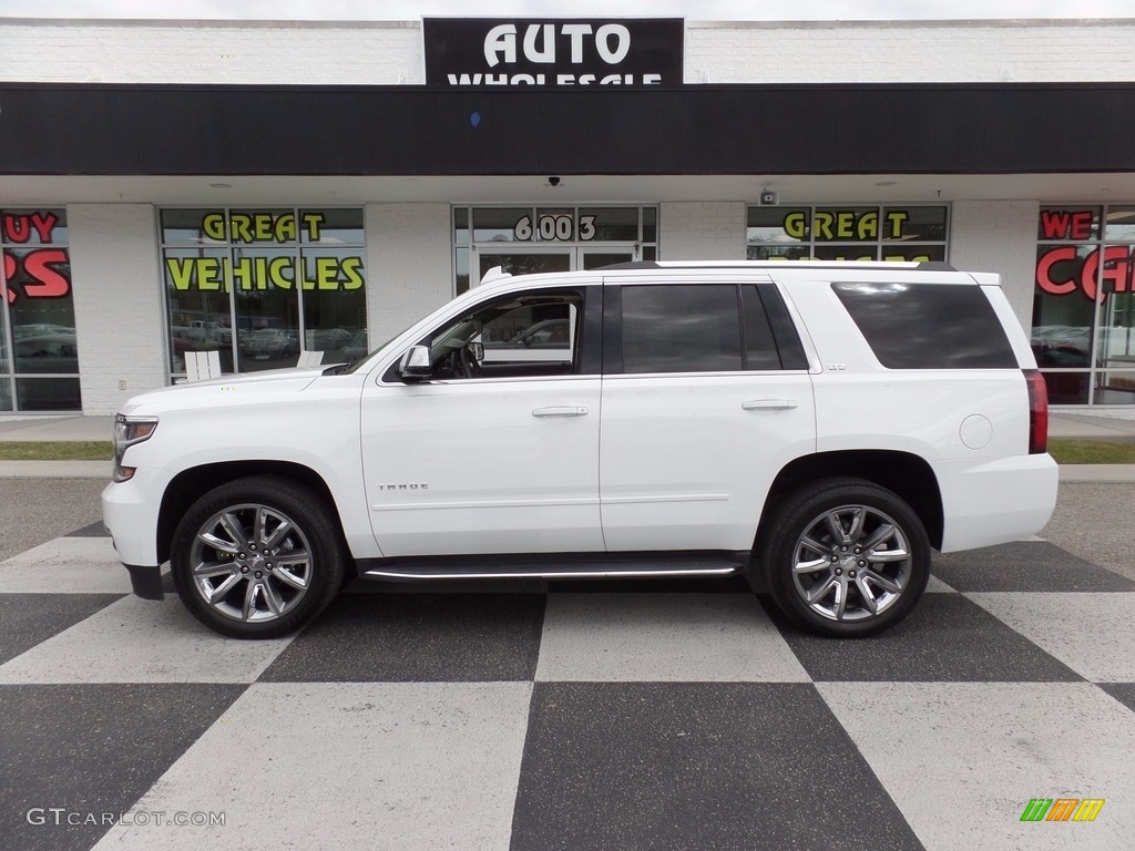 2015 Tahoe LTZ 4WD - Summit White / Cocoa/Dune photo #1