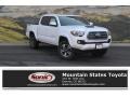 Super White - Tacoma TRD Sport Double Cab 4x4 Photo No. 1