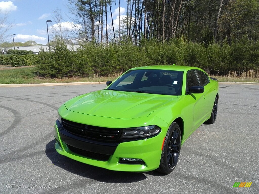 2017 Charger SXT - Green Go / Black photo #2