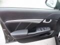 Black 2013 Honda Civic EX-L Sedan Door Panel