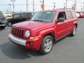 2007 Inferno Red Crystal Pearl Jeep Patriot Limited 4x4  photo #2