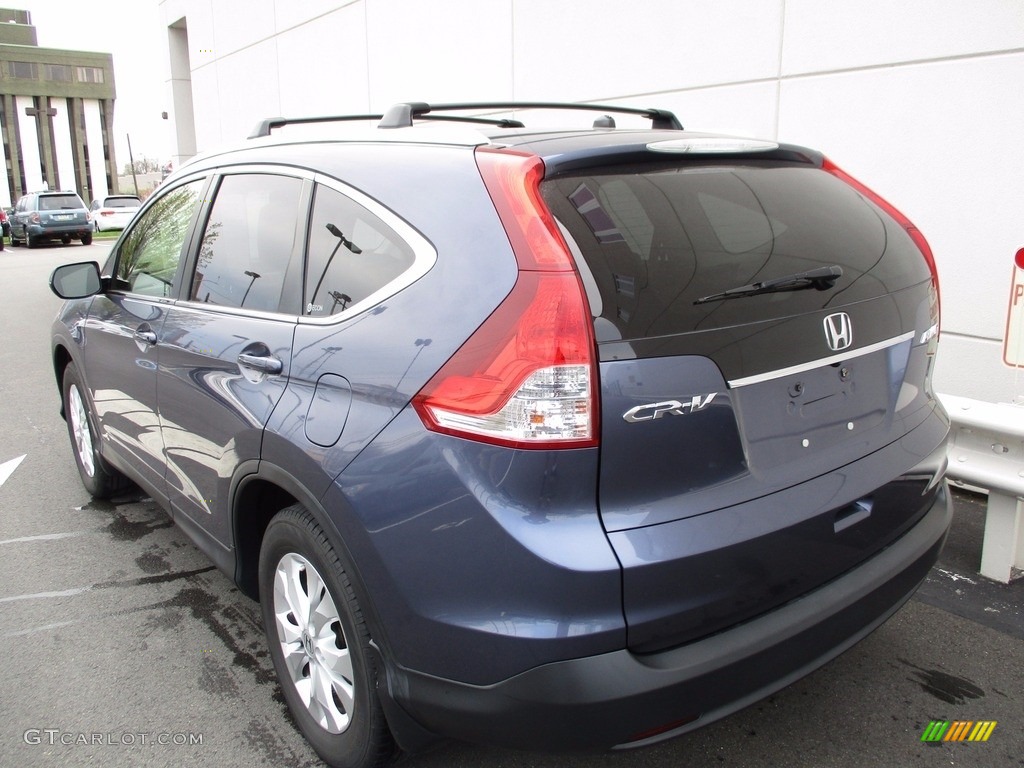 2012 CR-V EX 4WD - Twilight Blue Metallic / Gray photo #4