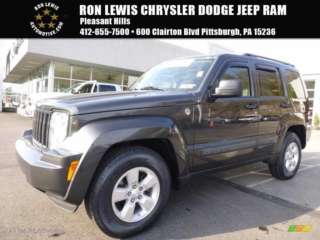 2010 Liberty Sport 4x4 - Dark Charcoal Pearl / Dark Slate Gray photo #1