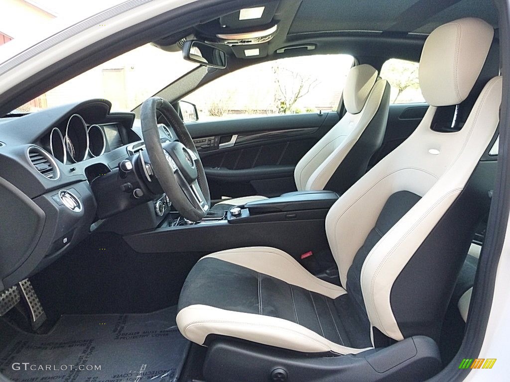 designo Porcelain/Black Interior 2015 Mercedes-Benz C 63 AMG Coupe Photo #119866366