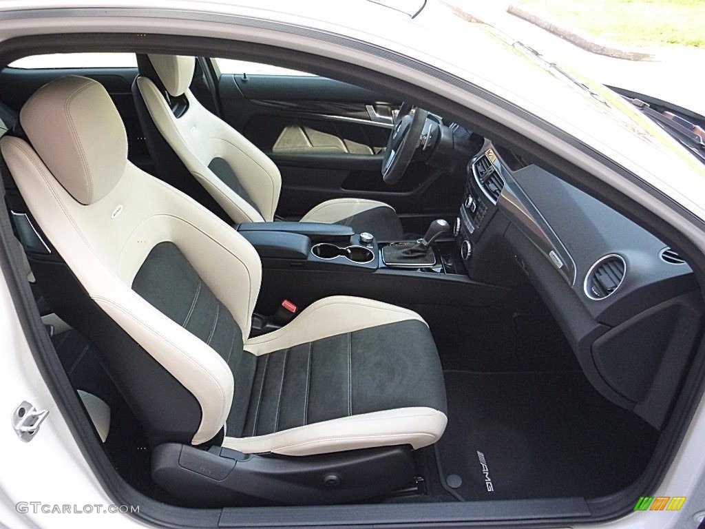 designo Porcelain/Black Interior 2015 Mercedes-Benz C 63 AMG Coupe Photo #119866444