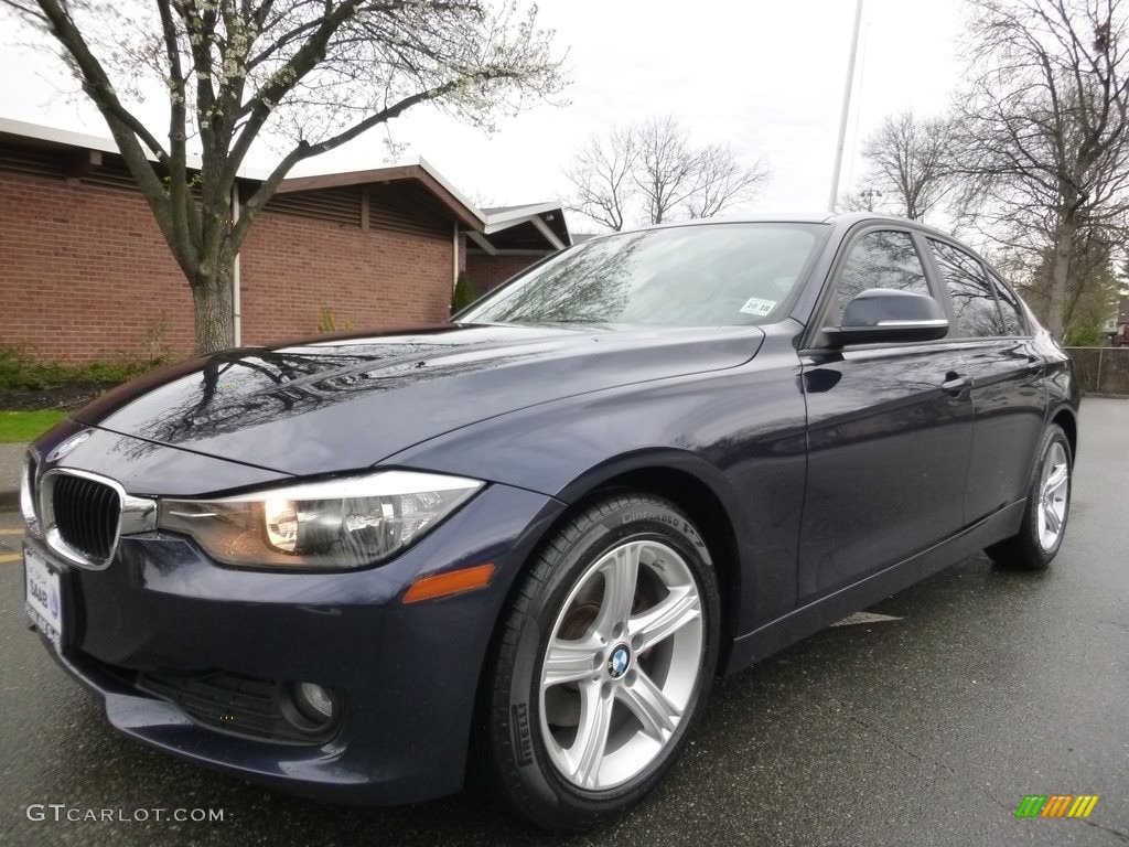 2014 3 Series 320i xDrive Sedan - Imperial Blue Metallic / Venetian Beige photo #1