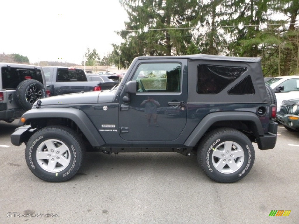2017 Wrangler Sport 4x4 - Rhino / Black photo #3