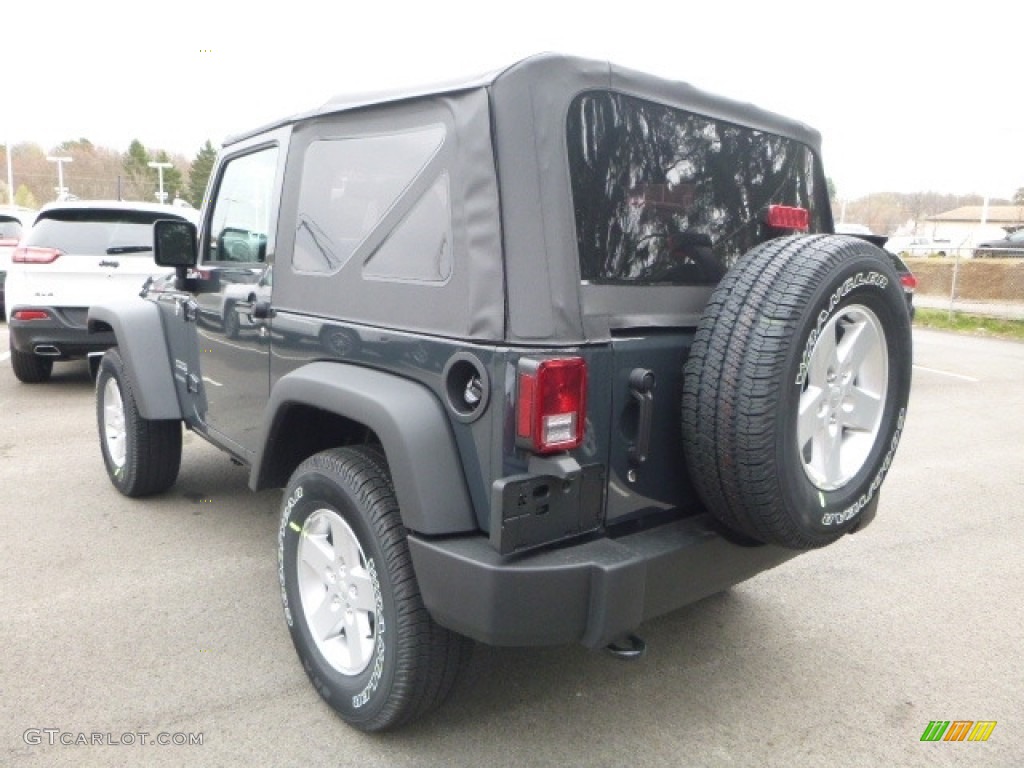 2017 Wrangler Sport 4x4 - Rhino / Black photo #4