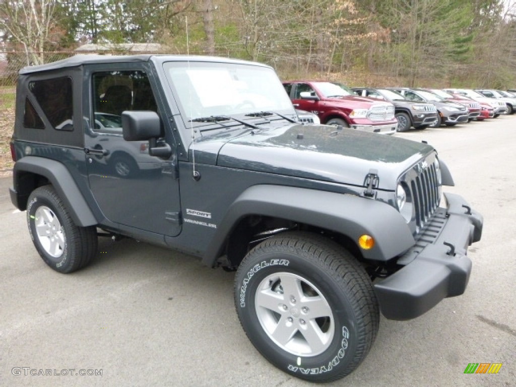 2017 Wrangler Sport 4x4 - Rhino / Black photo #11
