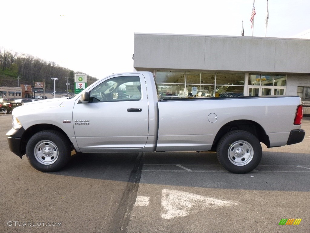 2017 1500 Tradesman Regular Cab 4x4 - Bright Silver Metallic / Black/Diesel Gray photo #2