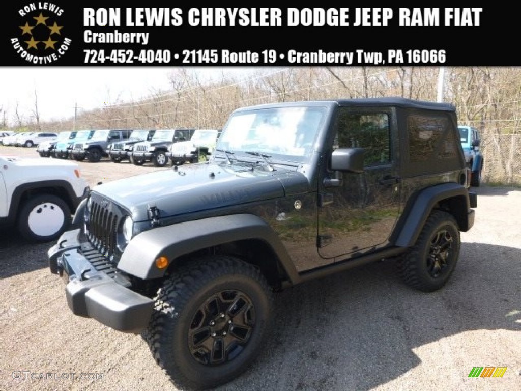 2017 Wrangler Sport 4x4 - Rhino / Black photo #1