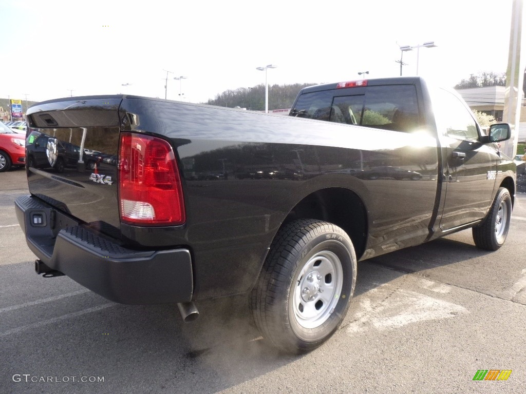 2017 1500 Tradesman Regular Cab 4x4 - Brilliant Black Crystal Pearl / Black/Diesel Gray photo #4