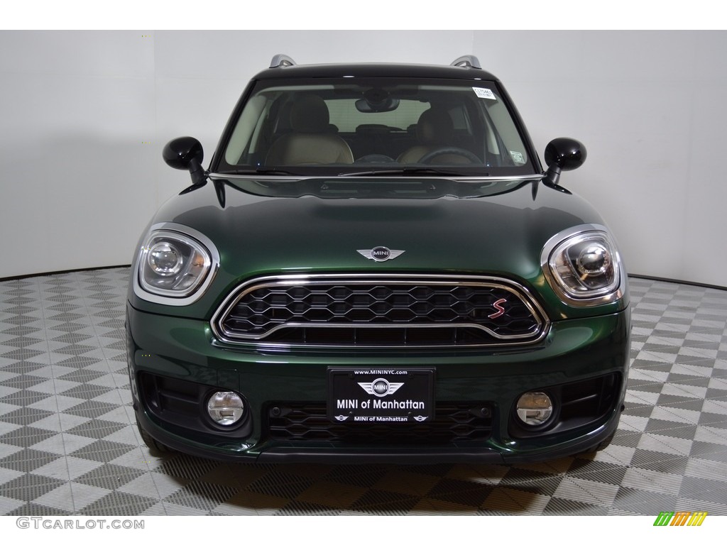 2017 Countryman Cooper S ALL4 - British Racing Green II Metallic / Chesterfield/British Oak photo #2