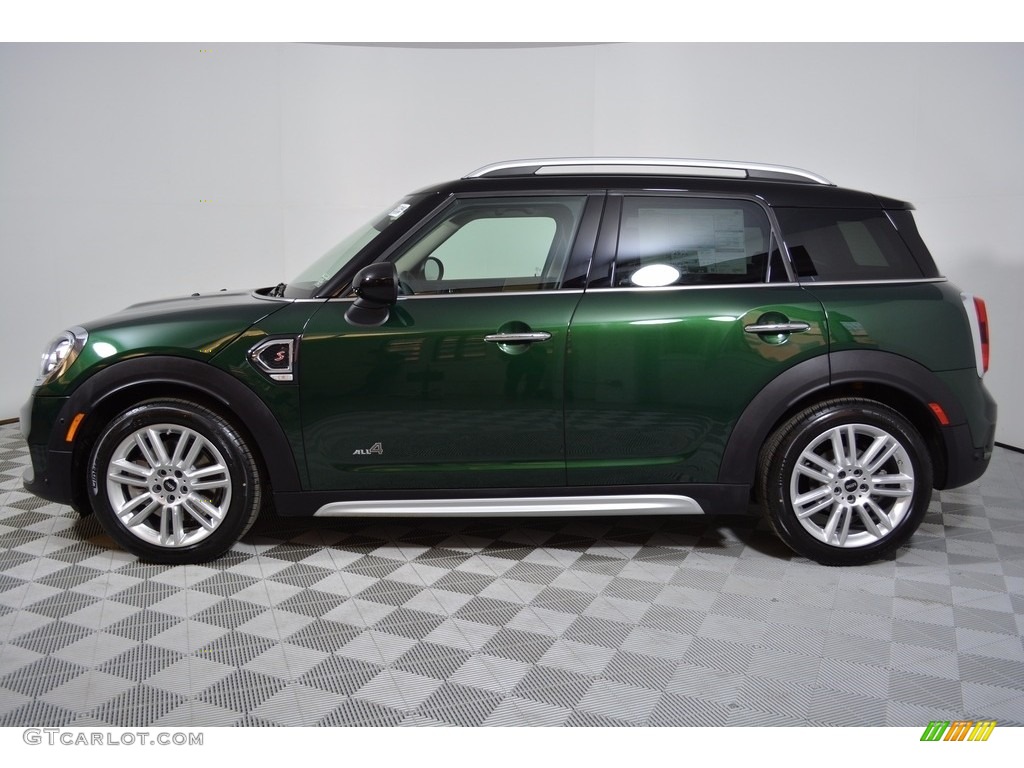 2017 Countryman Cooper S ALL4 - British Racing Green II Metallic / Chesterfield/British Oak photo #3