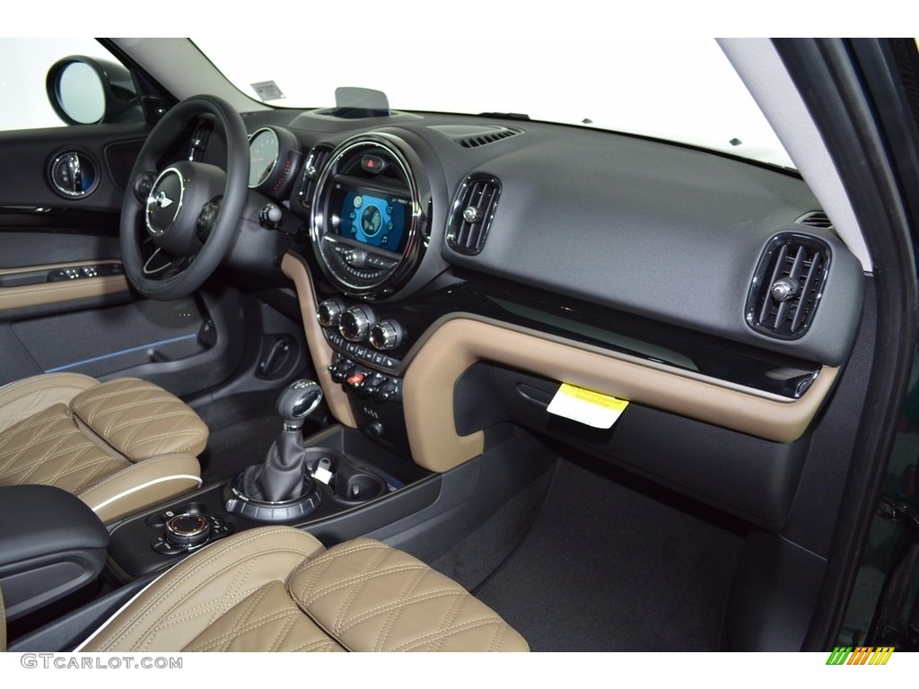 2017 Countryman Cooper S ALL4 - British Racing Green II Metallic / Chesterfield/British Oak photo #12