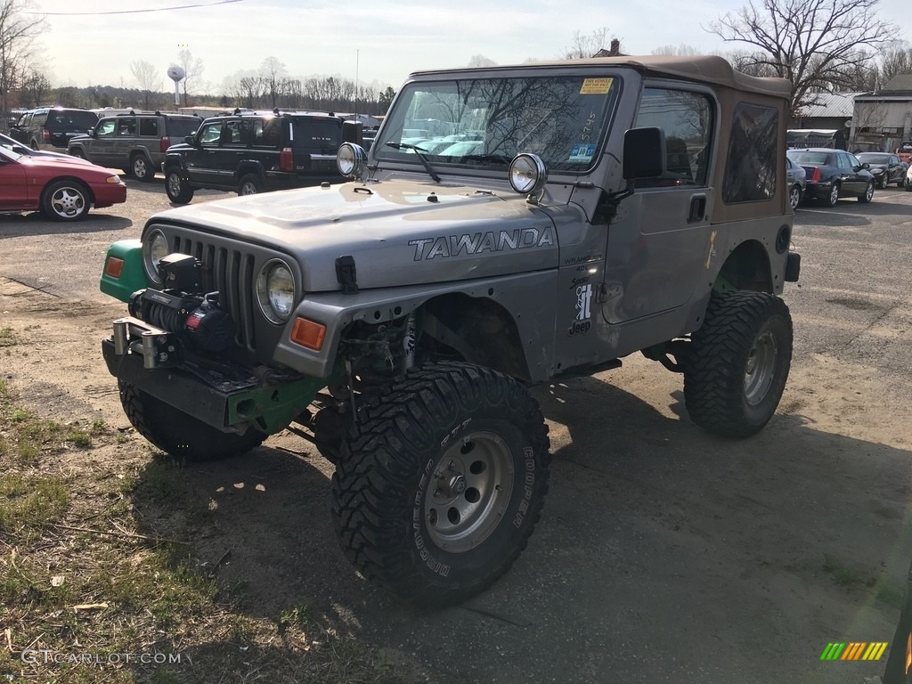 Silverstone Metallic 2001 Jeep Wrangler Sport 4x4 Exterior Photo #119870887