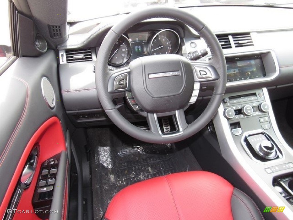 2017 Land Rover Range Rover Evoque HSE Dynamic Ebony/Pimento Dashboard Photo #119872988