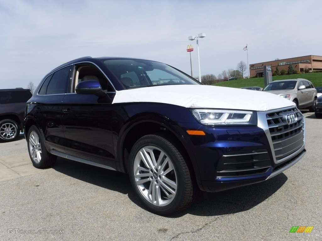 2018 Q5 2.0 TFSI Premium Plus quattro - Navarra Blue Metallic / Atlas Beige photo #7