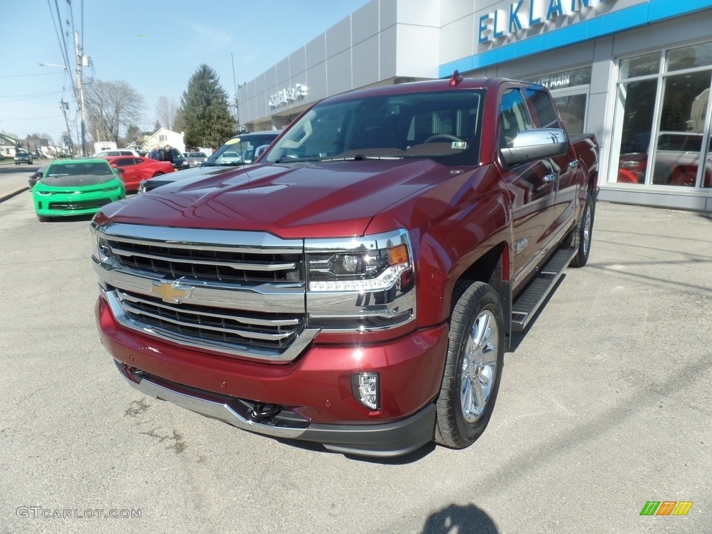 2017 Silverado 1500 High Country Crew Cab 4x4 - Siren Red Tintcoat / High Country Saddle photo #3