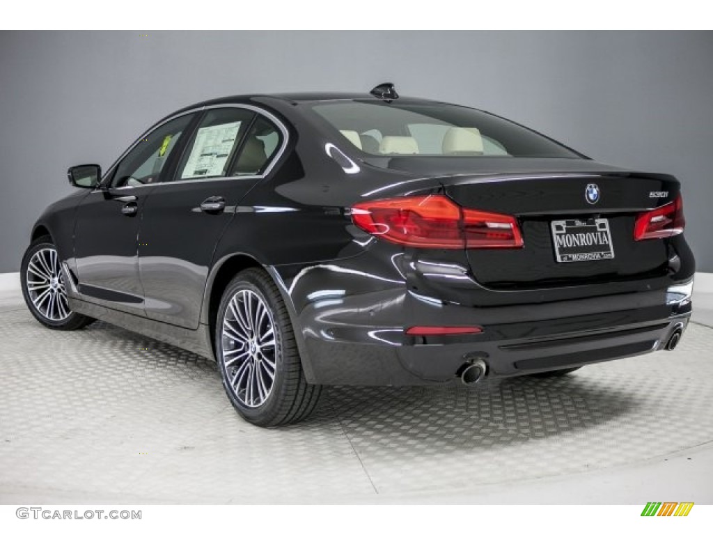 2017 5 Series 530i Sedan - Jet Black / Canberra Beige photo #3