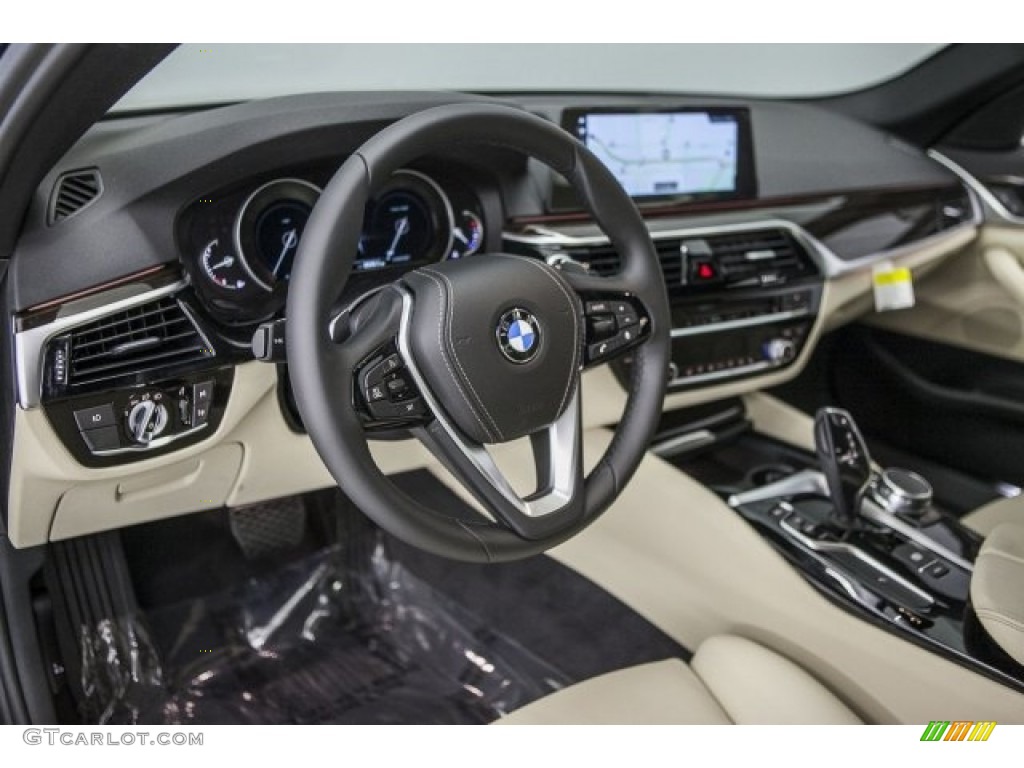 2017 5 Series 530i Sedan - Jet Black / Canberra Beige photo #6