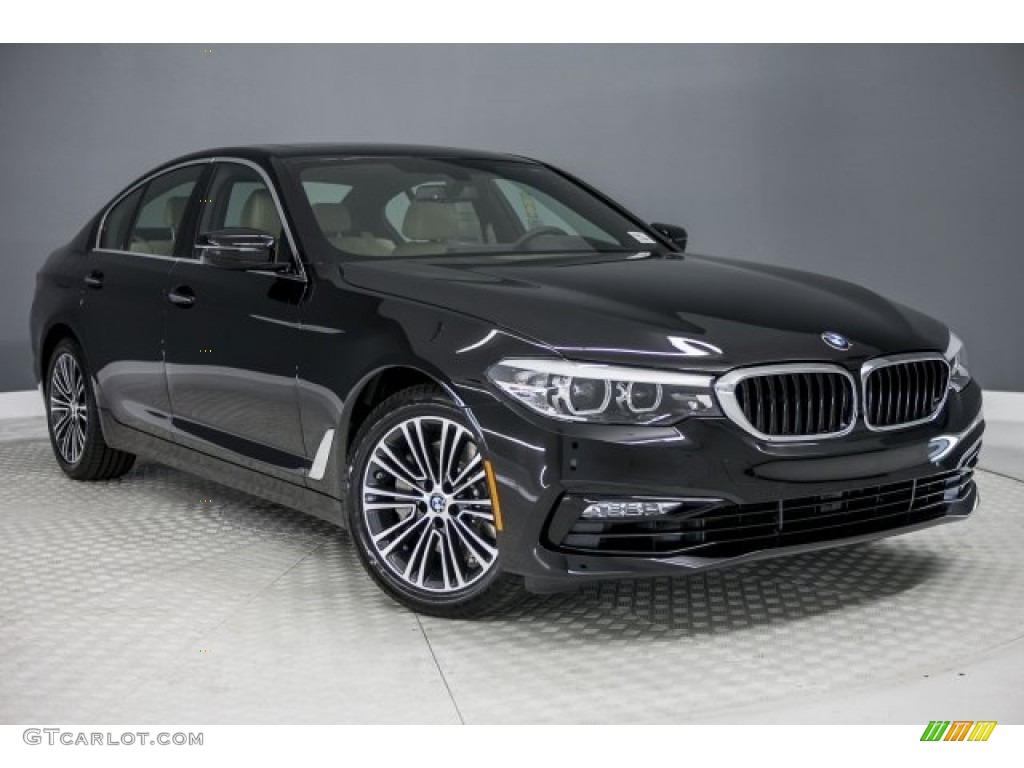 2017 5 Series 530i Sedan - Jet Black / Canberra Beige photo #12