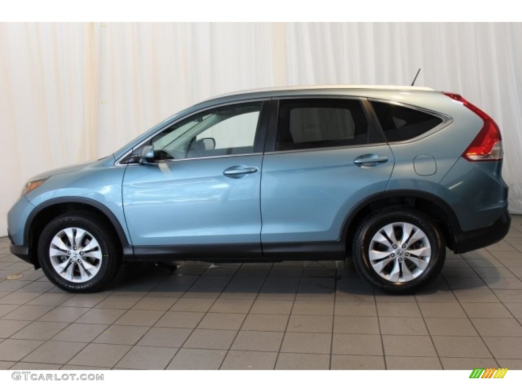 2014 CR-V EX-L - Mountain Air Metallic / Beige photo #5