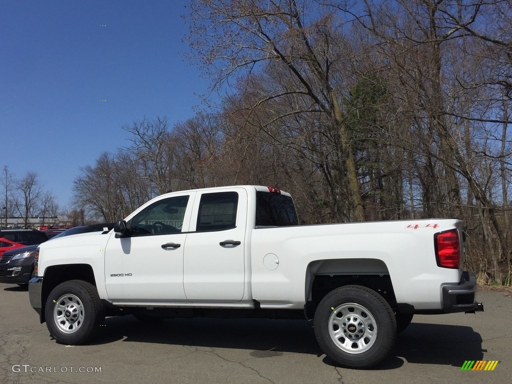 2017 Silverado 2500HD Work Truck Double Cab 4x4 - Summit White / Dark Ash/Jet Black photo #6