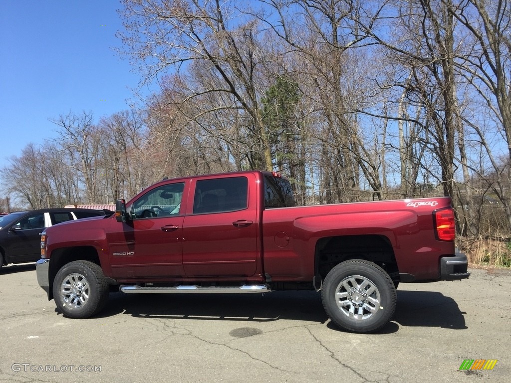 2017 Silverado 2500HD LT Crew Cab 4x4 - Butte Red Metallic / Jet Black photo #6