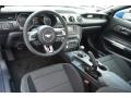 Ebony 2017 Ford Mustang V6 Coupe Interior Color