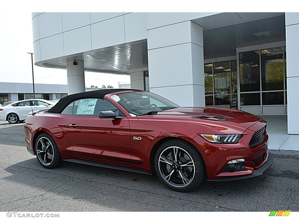 2017 Mustang GT California Speical Convertible - Ruby Red / Ebony photo #1