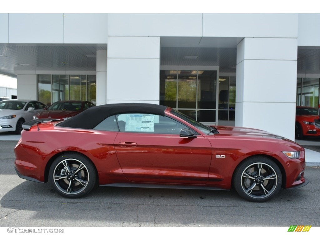 2017 Mustang GT California Speical Convertible - Ruby Red / Ebony photo #2