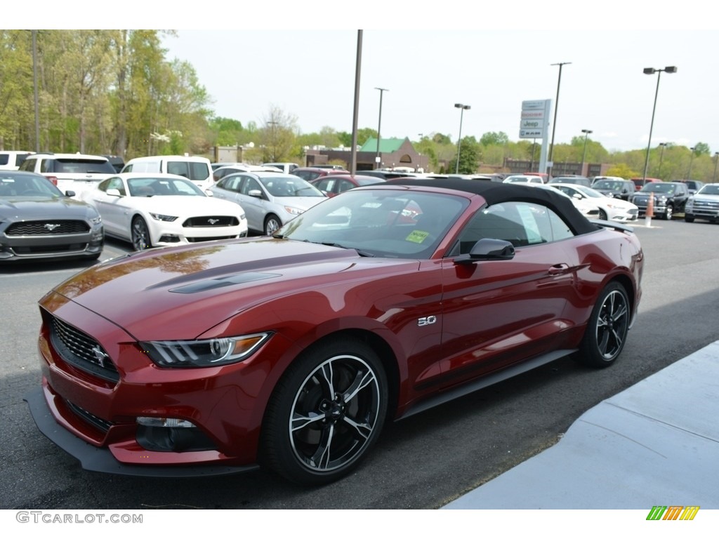 2017 Mustang GT California Speical Convertible - Ruby Red / Ebony photo #3