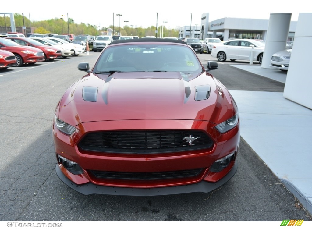 2017 Mustang GT California Speical Convertible - Ruby Red / Ebony photo #4