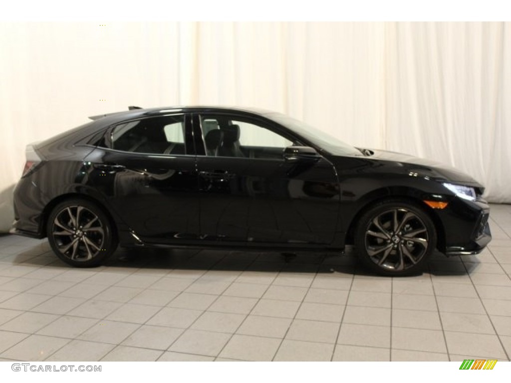 2017 Civic Sport Touring Hatchback - Crystal Black Pearl / Black photo #2