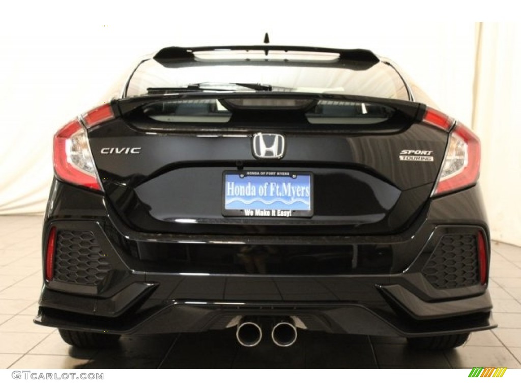 2017 Civic Sport Touring Hatchback - Crystal Black Pearl / Black photo #5