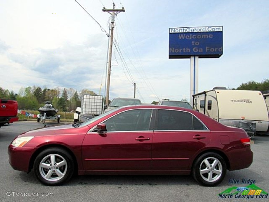2003 Accord EX Sedan - Redondo Red Pearl / Gray photo #2