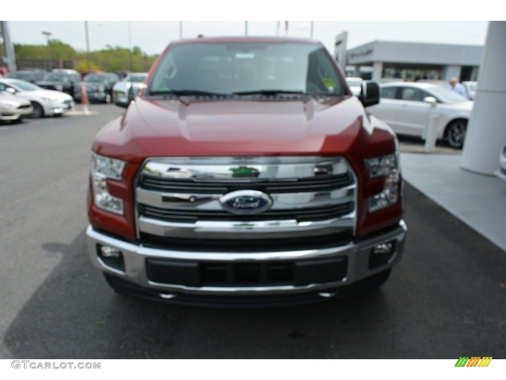2017 F150 Lariat SuperCrew 4X4 - Ruby Red / Black photo #4