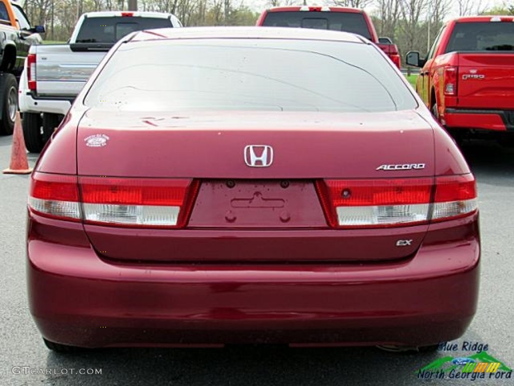 2003 Accord EX Sedan - Redondo Red Pearl / Gray photo #4