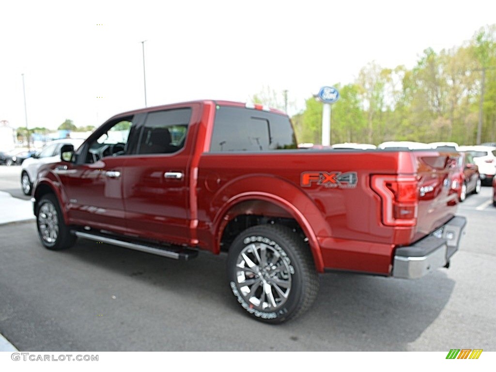 2017 F150 Lariat SuperCrew 4X4 - Ruby Red / Black photo #27