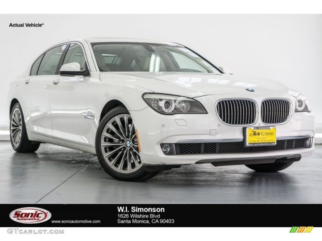 2012 7 Series 740Li Sedan - Alpine White / Oyster/Black photo #1