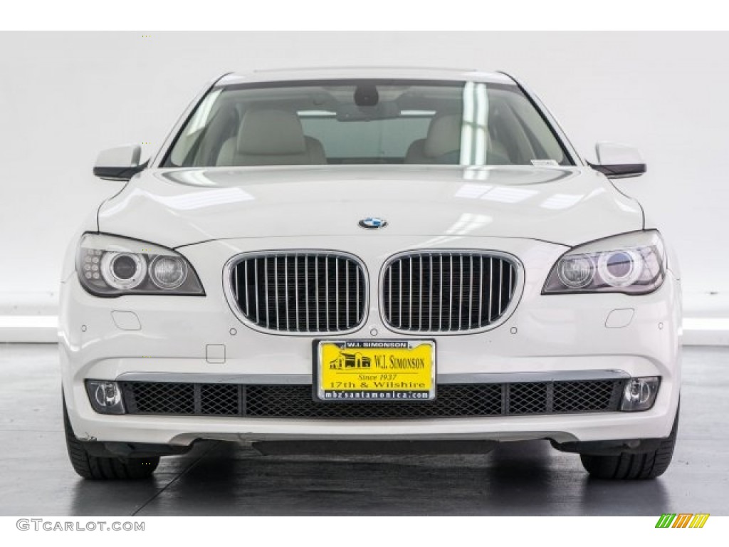 2012 7 Series 740Li Sedan - Alpine White / Oyster/Black photo #2