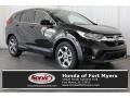 2017 Crystal Black Pearl Honda CR-V EX-L  photo #1