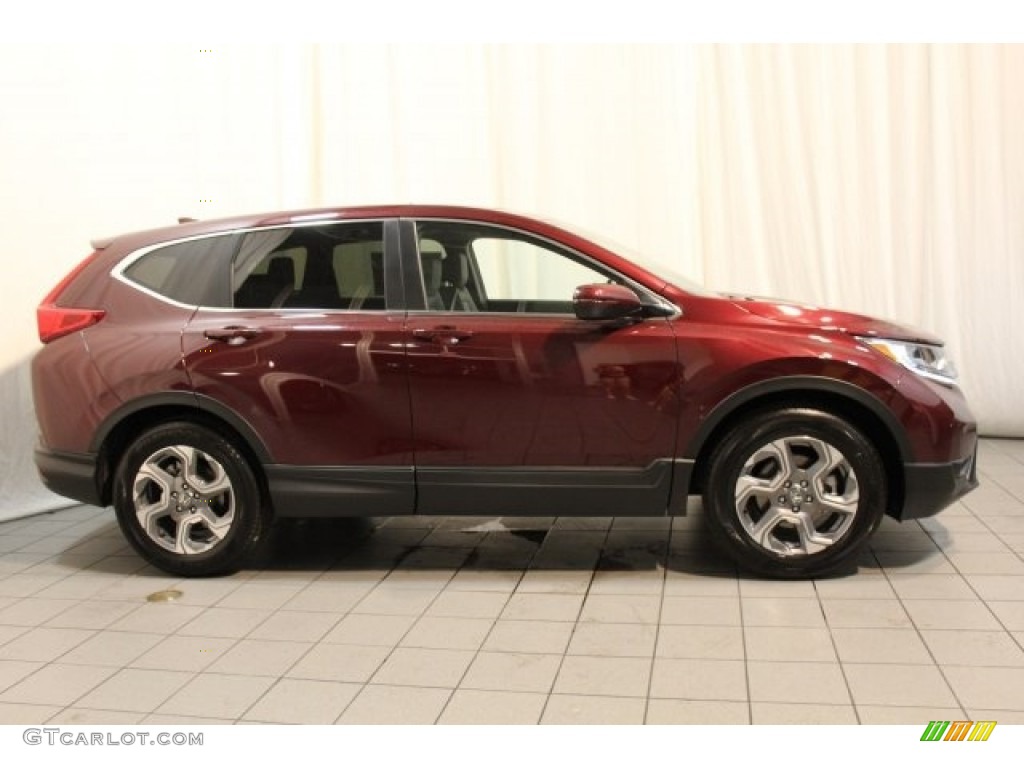 2017 CR-V EX-L - Basque Red Pearl II / Gray photo #2