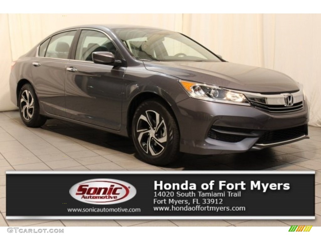 2017 Accord LX Sedan - Modern Steel Metallic / Gray photo #1
