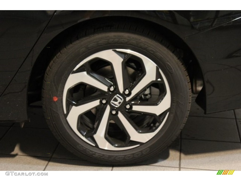 2017 Accord EX-L V6 Sedan - Crystal Black Pearl / Black photo #6