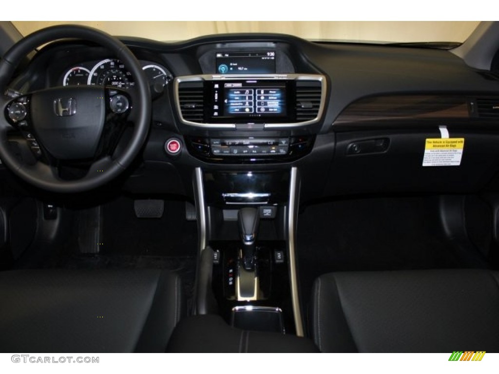 2017 Accord EX-L V6 Sedan - Crystal Black Pearl / Black photo #7