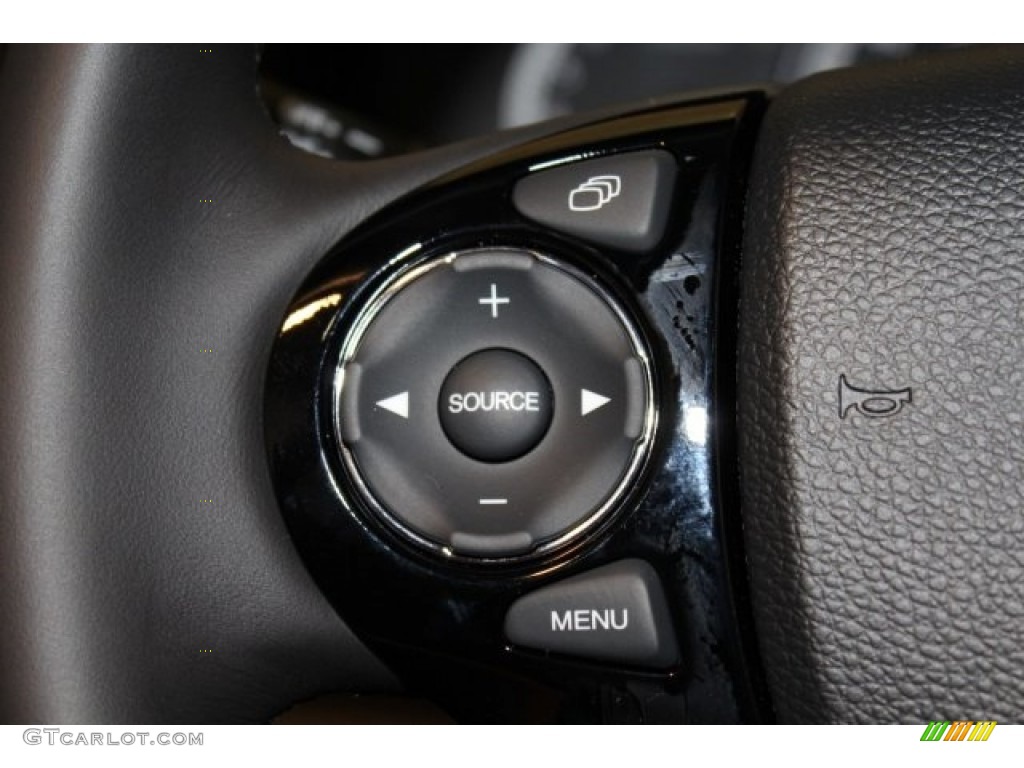 2017 Accord EX-L V6 Sedan - Crystal Black Pearl / Black photo #14